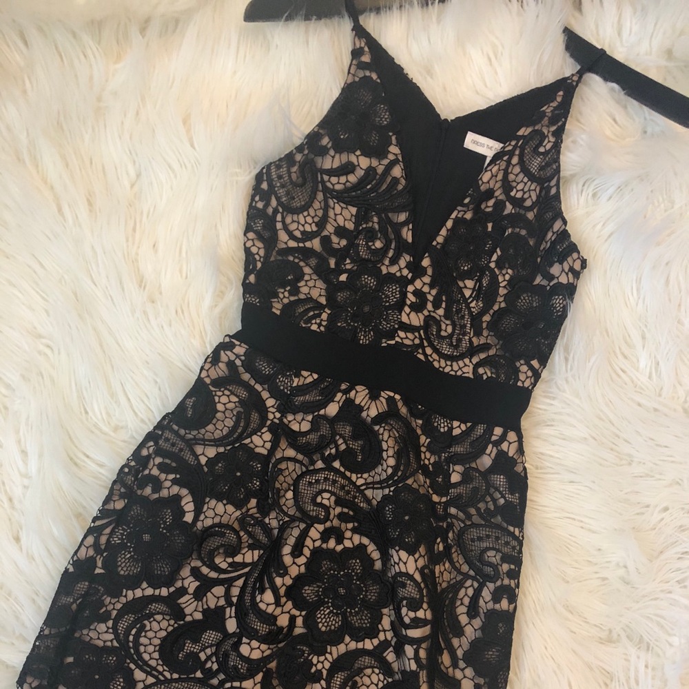 Dress the population lace dress